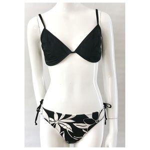 J. Crew Black Bikini Top Rampage Bikini Bottoms
